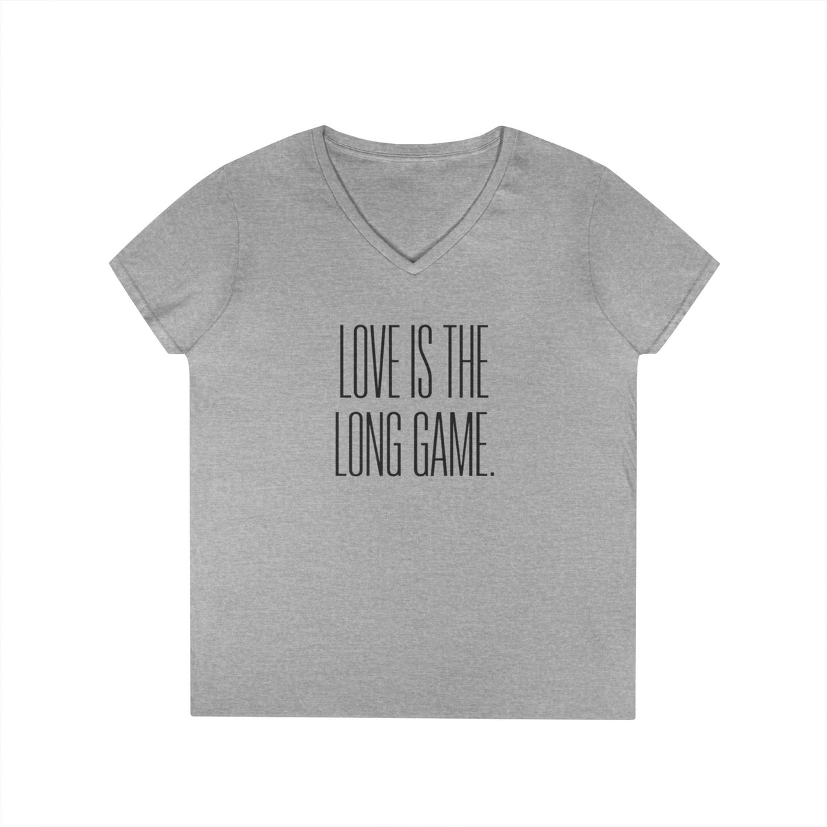 Love Is the Long Game - Women’s V-Neck Tee