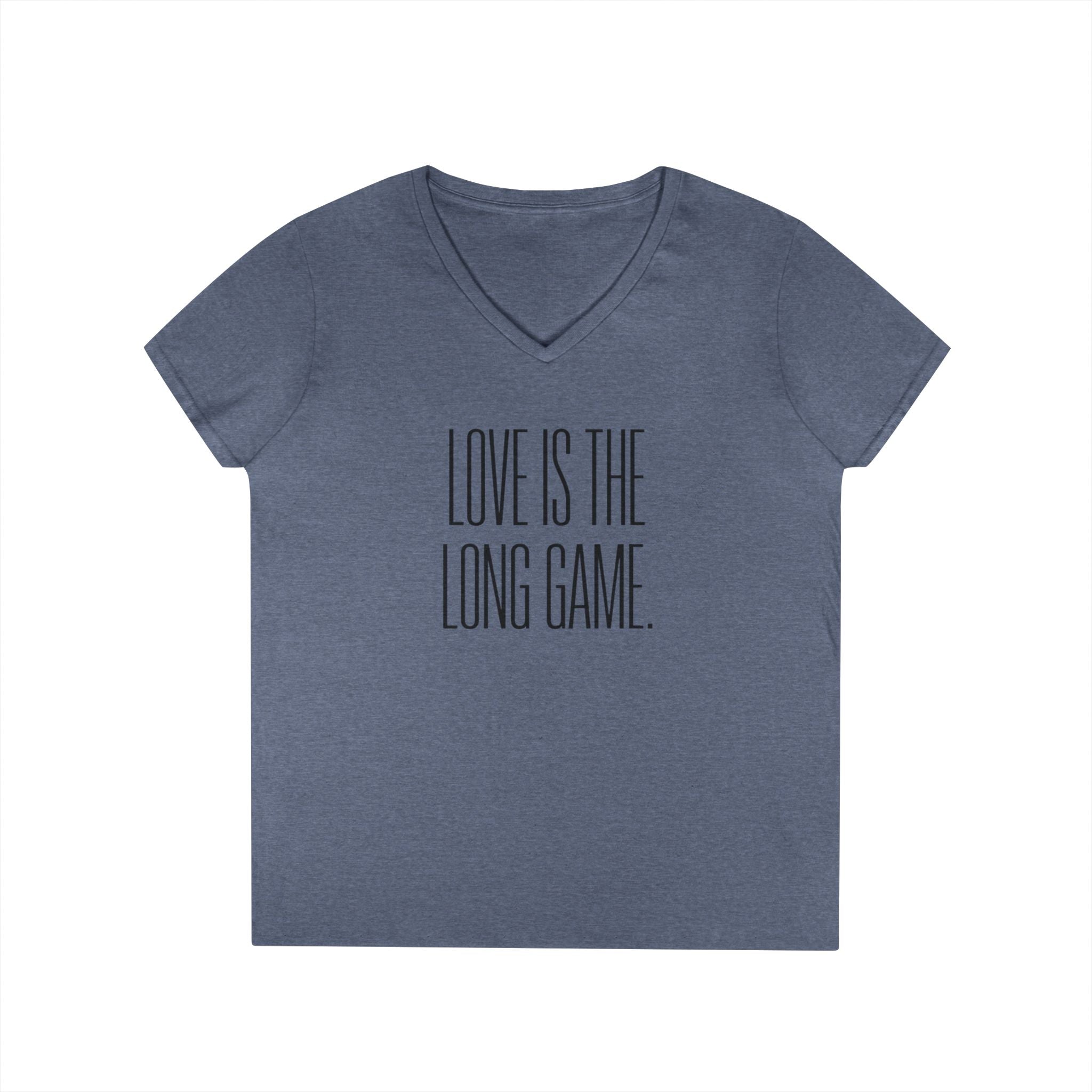 Love Is the Long Game - Women’s V-Neck Tee