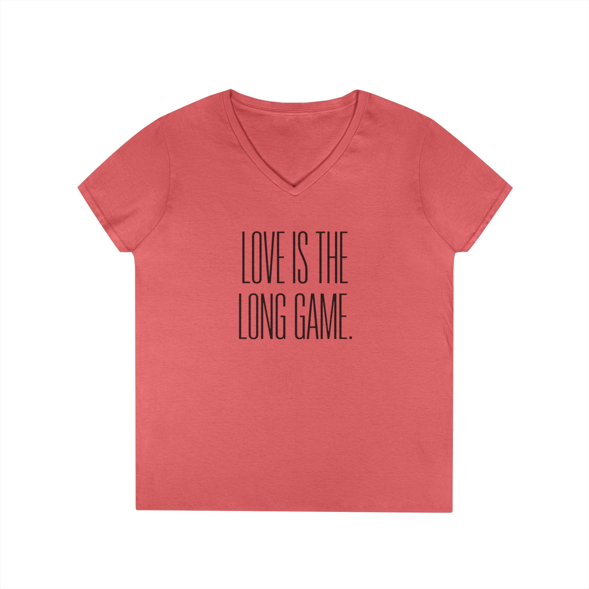 Love Is the Long Game - Women’s V-Neck Tee