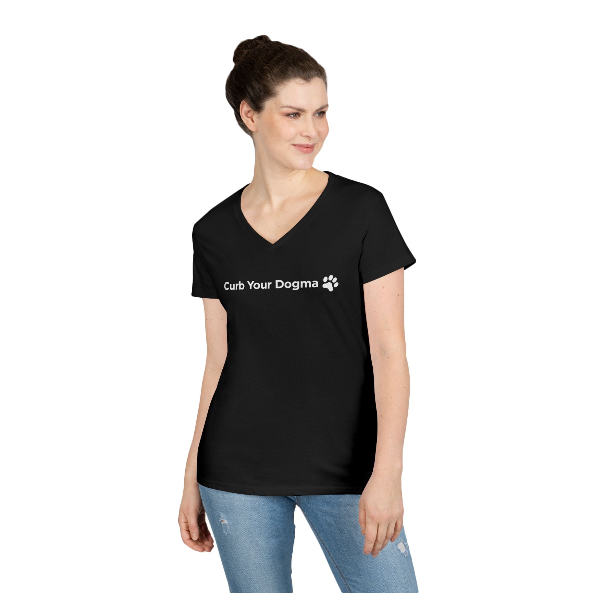 Curb Your Dogma V-Neck Tee