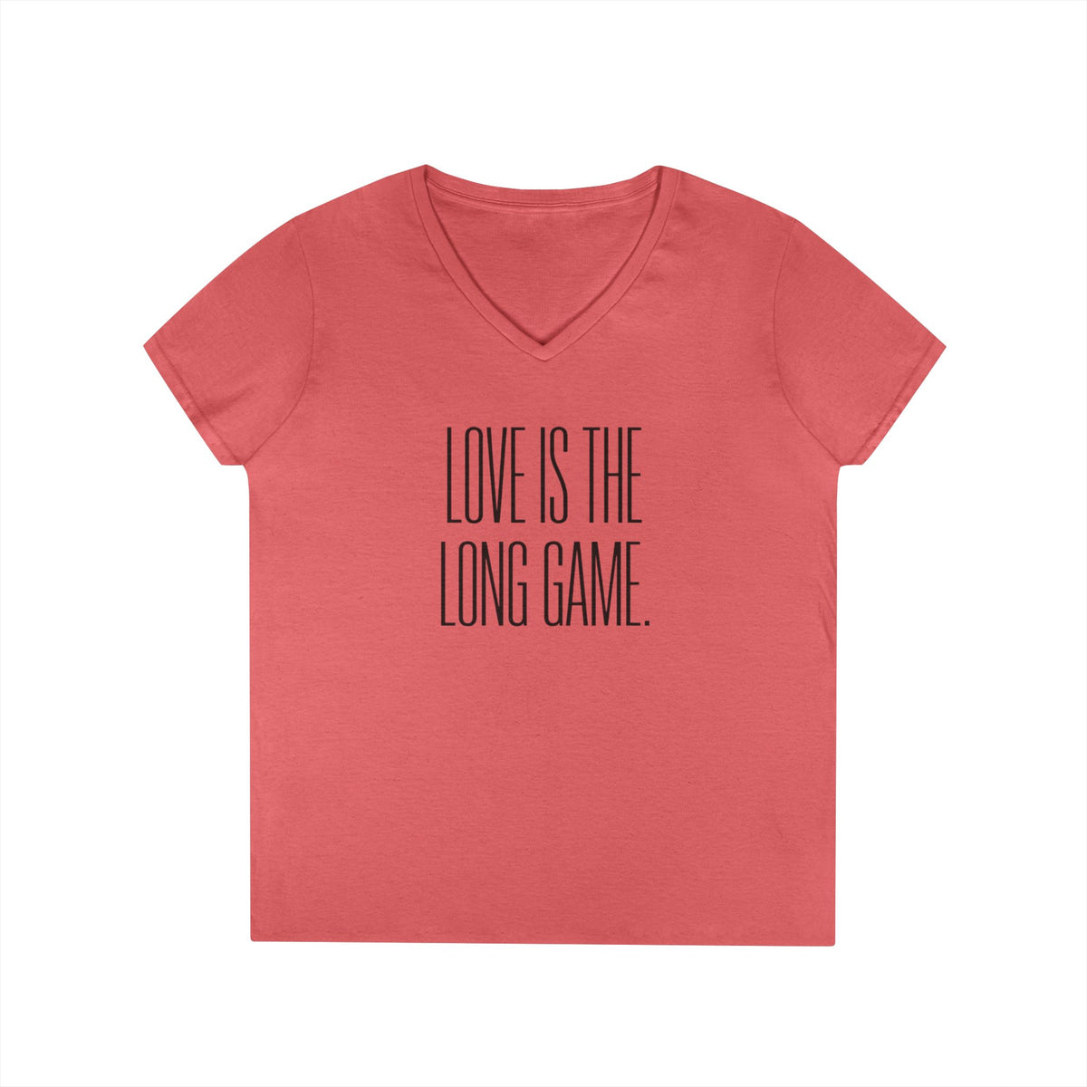 Love Is the Long Game - Women’s V-Neck Tee